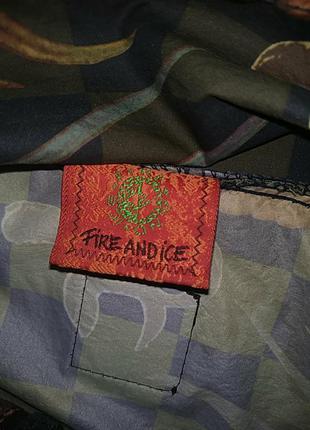Вінтажна лижна куртка вітровка анорак fire and ice в японському стилі3 фото