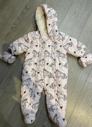 Комбинезон весна/осень для девочки до 3 мес next