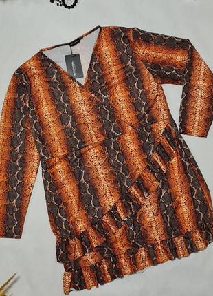 💜неймовірне сукню оригінального модного фасону з імітацією запаху. тканина добре тягнеться 💜2 фото
