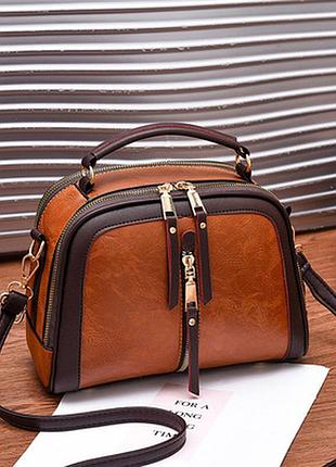 Женская кожаная черная сумка/женский черный клатч/женская черная сумочка2 фото