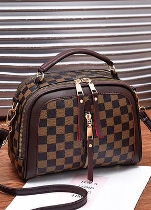 Женская кожаная черная сумка/женский черный клатч/женская черная сумочка3 фото