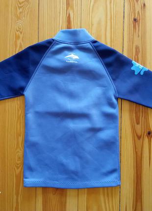 Солнцезащитная детская неопреновая купальная футболка для плавания для мальчика2 фото