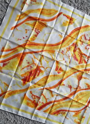 Шикарный,тонкий платок из натурального шелка shafali fleur rare1 фото