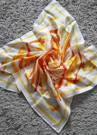 Шикарный,тонкий платок из натурального шелка shafali fleur rare2 фото