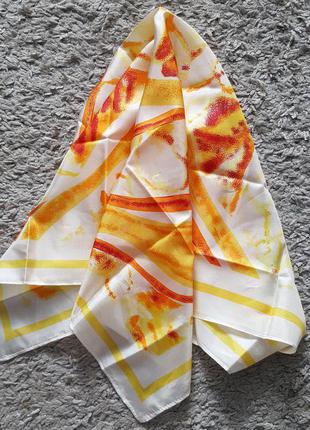 Шикарный,тонкий платок из натурального шелка shafali fleur rare4 фото