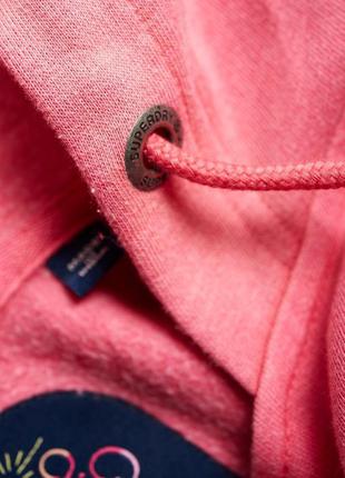 Superdry рожева кофта худі з капюшоном утеплена тонким флісом толстовка світшот runholz owens6 фото