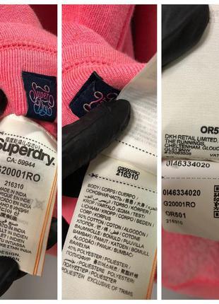 Superdry рожева кофта худі з капюшоном утеплена тонким флісом толстовка світшот runholz owens9 фото