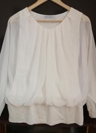 Біла фірмова блузка1 фото