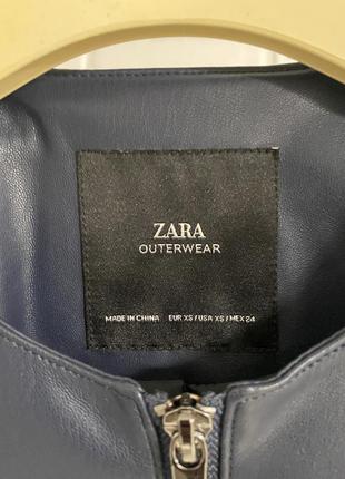 Кожанка кожаная куртка zara2 фото