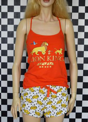 Пижама ночнушка майка с шортиками lion king disney2 фото