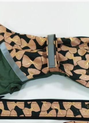 Плащик на собачку бантики