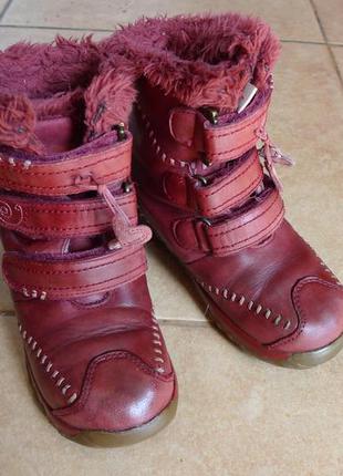 Сапоги ботинки зимние розовые, стелька 18 см3 фото