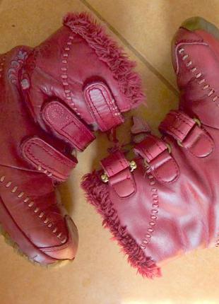 Сапоги ботинки зимние розовые, стелька 18 см2 фото