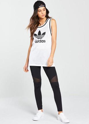 Майка топ adidas originals mesh tank top биг лого размер s2 фото