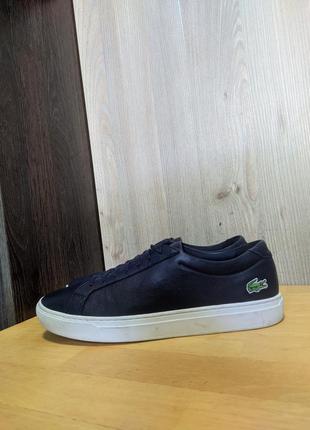 Кроссовки кожаные кеды lacoste