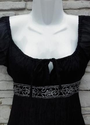 Распродажа!!! нарядная, шифоновая блуза черного цвета jane norman2 фото