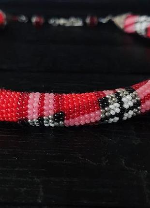 Кольє в клітку плед смужки 5