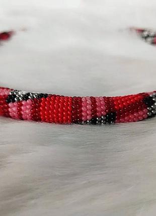 Кольє в клітку плед смужки 10