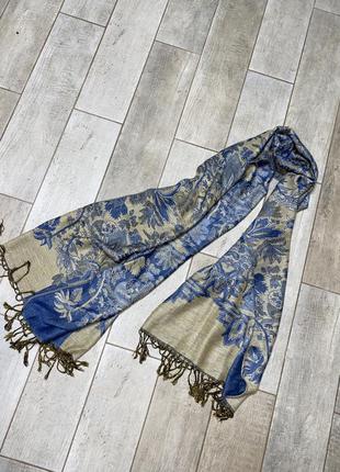 Кашемировый палантин,шёлковый шарф,пашмина(023)