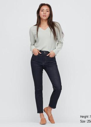 Uniqlo джинсы high rise skinny ankle jeans (sculpting) 25р.