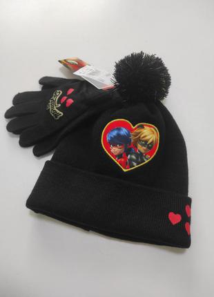Комплект шапка рукавички1 фото