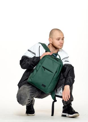 Трендовый мужской зеленый рюкзак для офиса/спортзала/города10 фото