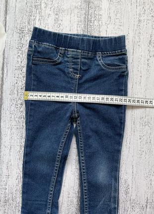 Крутые стрейч джинсовые штаны брюки джинсы лосины denim 9-12мес6 фото