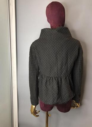Шерстяной пиджак пальто короткое шерсть дизайнерское с поясом all saints rundholz owens lang2 фото