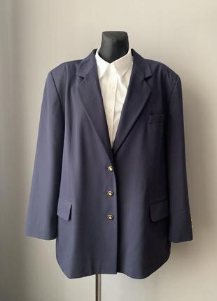 Klein petite paris базовый удлинённый пиджак в составе шерсть красивые пуговицы.