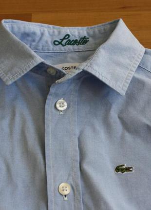 Детская школьная рубашка lacoste 8 дет 128 см рост оригинал3 фото