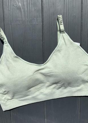 Женский топ бюст оливка