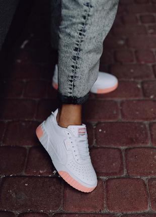 🖤🖤🖤кроссовки puma cali white/pink9 фото