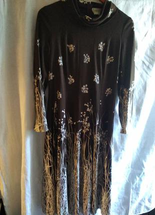 Винтажное платье с оригинальным узором бренд prince carmino пару2 фото