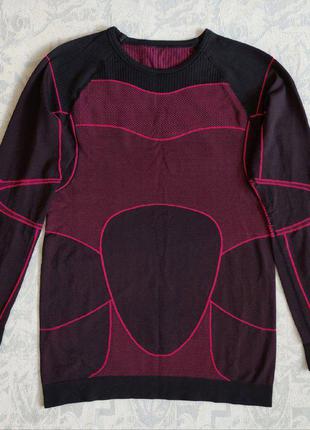 Компрессионная зональная кофта женская футболка с рукавами термокофта рашгард