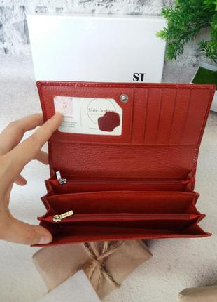 Женскмй кожаный кошелек жіночий шкіряний гаманець3 фото