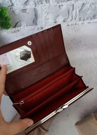 Жіночий шкіряний гаманець кожаный женский кошелек3 фото