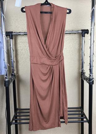 Віскозне сукню на запах allsaints novi dress vn8