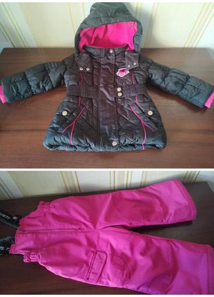 Термокомплект на зиму gusti (канада) полукомбенезон+куртка