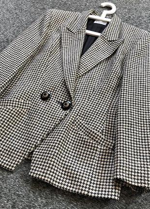 Шикарный трендовый шерстяной пиджак блейзер жакет от antonette franz haushofer4 фото
