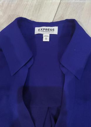 Легка шифонова блуза сорочка р. хс,з express the portofino shirt оригінал