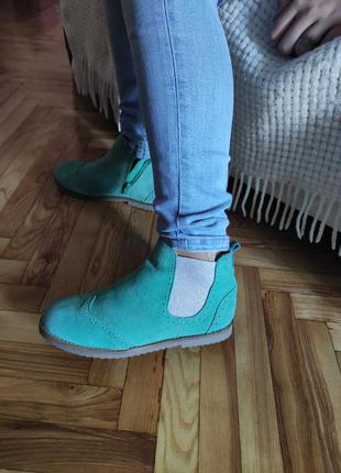 Ботинки челси италия на девочку стелька 22 см