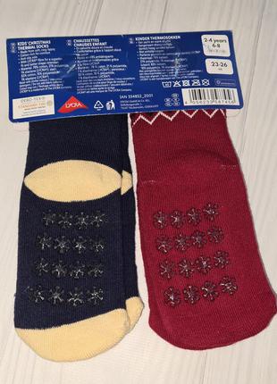Носки махровые антискользящие комплект 2 пары lupilu германия 19-22, 23-26, 27-307 фото