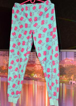 Домашние штаны с пеппой флис 8/10 лет