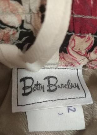 Юбка миди на поясе винтажная betty barclay цветочный принт6 фото