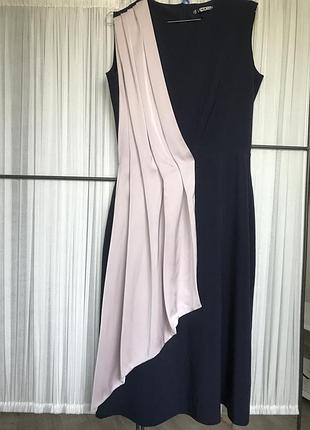 Сукня з драпіруванням з натурального шовку