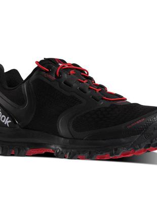 Кроссовки мужские reebok distancias terrain duragrip черные/красные (рибок, кроссівки, рібок)