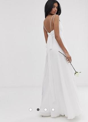 Белое длинное платье asos2 фото