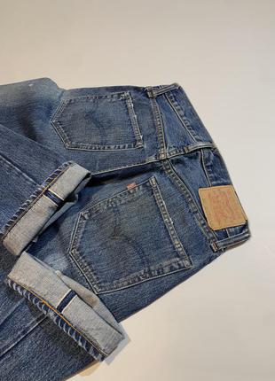 Мужские винтажные джинсы на селвидже levi’s lvc big e selvedge denim  usa 32 m2 фото