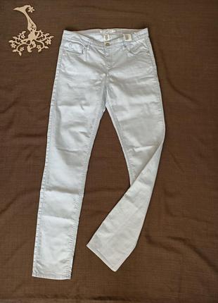 Cтрейчевые серые джинсы - брюки h&m. размер м-ка / 164-174 рост. супер распродажа!