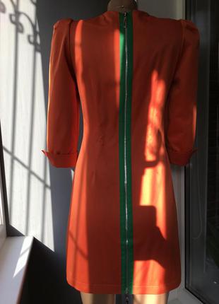 Оранжевое платье2 фото